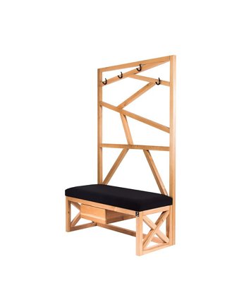 Ławka Szafka Pufa Tapicerowana Siedzisko Gładkie Wieszak LGS-69, EMRA WOOD DESIGN