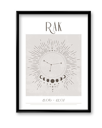 Plakat Rak Boho, Bury Lis