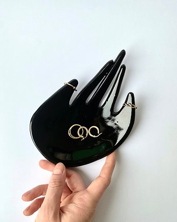 Ceramiczny Stojak na Biżuterię Dłoń Czarna Mamba, Maison Fragile