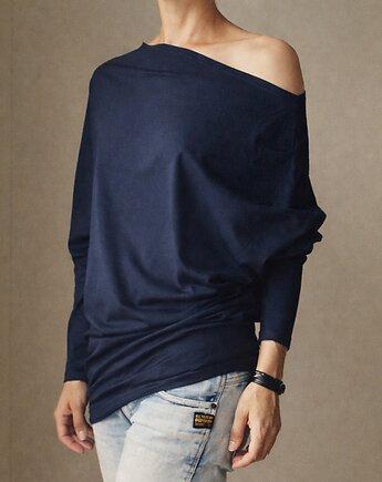 Bluzka trapez granat, ONE MUG A DAY