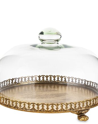 Taca patera okrągła z kloszem 17x25x25 cm OMBRA, MIA home