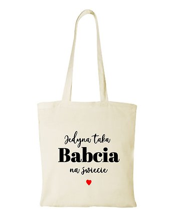 Torba bawełniana "Jedyna taka babcia na świecie", Fotobloki and decor