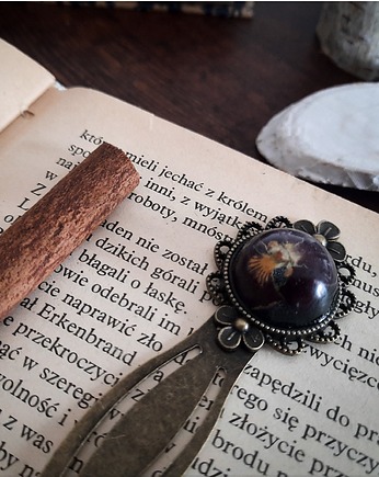 Zakładka z ciemnymi bratkami, Figa handmade accessories