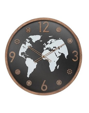 Zegar Ścienny z Mapą Świata 65 cm, OSOBY - Prezent dla teściowej