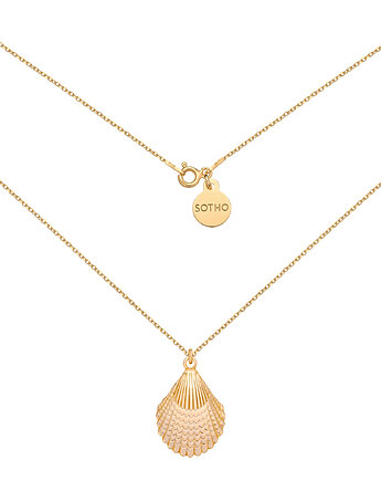 Złoty naszyjnik z muszlą