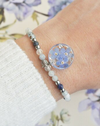 Bransoletka z akwamarynem i  niezapominajkami, Colie