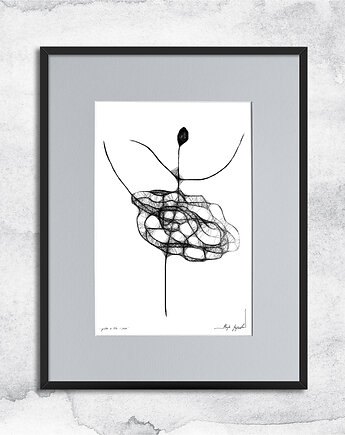 Oprawiona grafika - tancerka - nr 91, Maja Gajewska