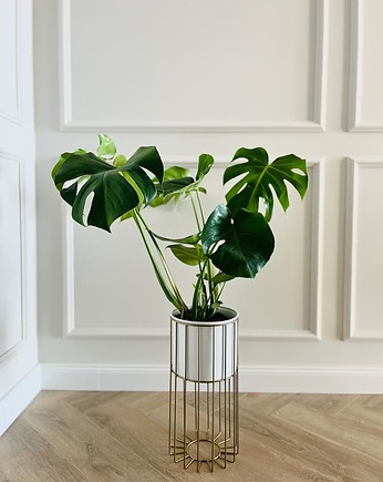Kwietnik metalowy stojący GOLD Design LOFT 42cm, Metalovestudio