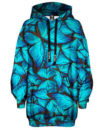 Bluza Oversize Tunika DR.CROW Motyle Blue, DrCrow