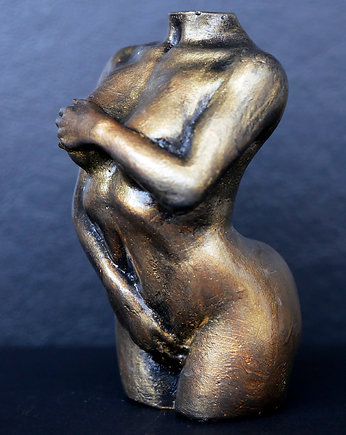 Rzeźba z gipsu figurka kobieta kolor brązowy, JBJart Justyna Jaszke