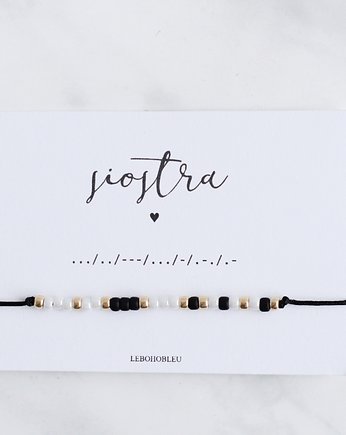 SIOSTRA Morse Code Bracelet, Le Boho Bleu