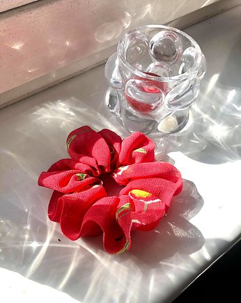 Pela' SCRUNCHIE "Malina" w kwiatki, PELA