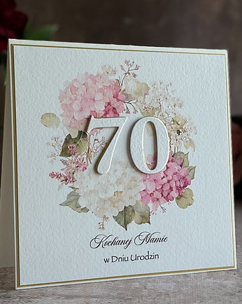 Personalizowana kartka na 70 urodziny, BH 75, Anna Art and Crafts