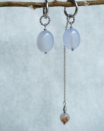 Kolczyki Chalcedon, Unique