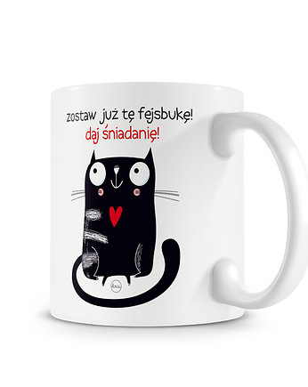 Kubek z kotem. zostaw fejsbukę, daj śniadanię..., Love Life and Forest