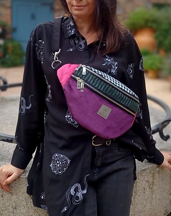 Maxi nerka damska z weluru i sztruksu Marsala, sabi tatka