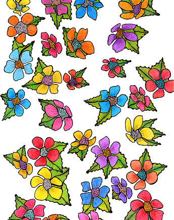 69. LATAJĄCY OGRÓD - rysunek, plakat., kama4you