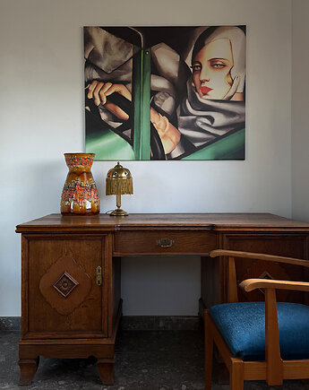 Plakat Autoportret w zielonym bugatti - Tamara Łempicka, Dekoracje PATKA Patrycja Kita