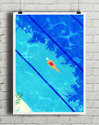 Podwodne odprężenie - plakat fine art, minimalmill