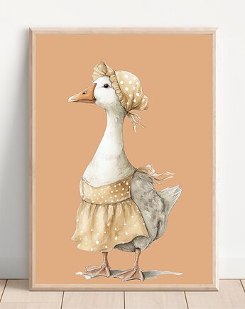 Gąska retro w fartuszku - Plakat na ścianę dla dzieci, Mała Pracownia DK