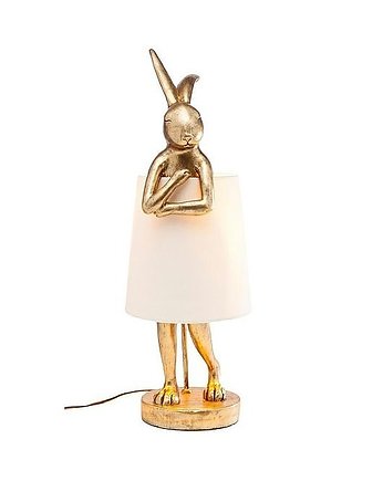 Lampa Stołowa Rabbit Złota White, OSOBY - Prezent dla dziadka