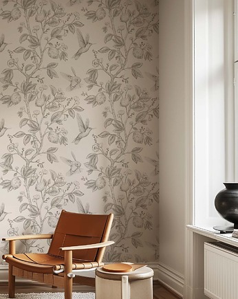 Tapeta Beżowe kolibry i cytryny, Bluebird Design