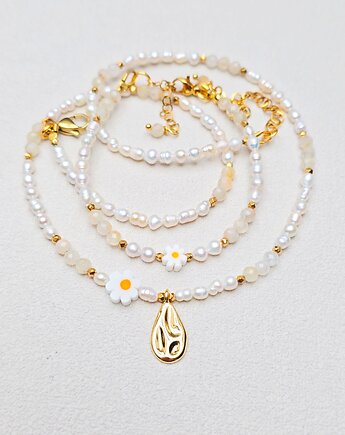 Delikatny Komplet z Kwiatkami Millefiori, ILEA