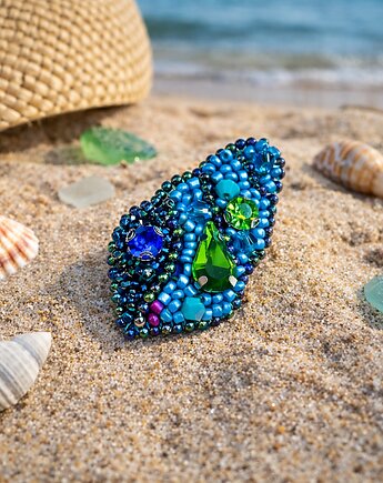 Broszka Muszelka, migotka shop