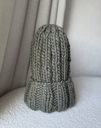 Gruba szalwiowa czapka, SZYSZKA sztrykuje