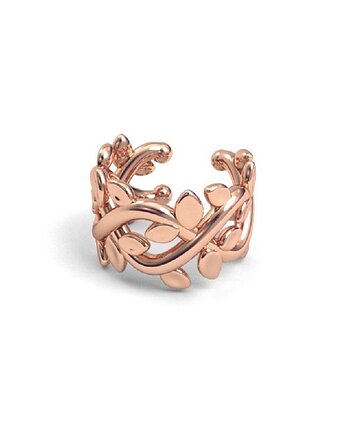 Nausznica GAŁĄZKI -różowe złoto, ISSI Jewelry