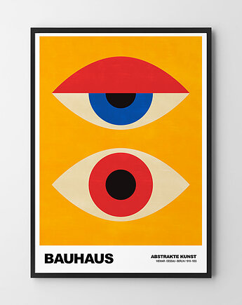 Plakat Nowoczesne geometrie Bauhaus Yellow eyes, HOG STUDIO