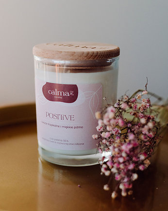 Świeca sojowa POSITIVE Owoce tropikalne i piżmo CALMA, Manufaktura Calma