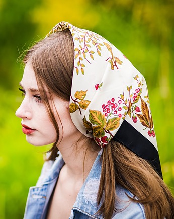 Vintage gawroszka w maliny i botaniczny wzór, Vintage Store