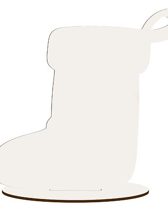 Figurka Skarpeta na Kominek Stół Święta Stojąca do Decoupage Malowania DIY, smxdsgn