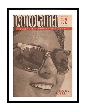 Oprawiona okładka czasopisma PANORAMA z 1956 r, RiskyWalls