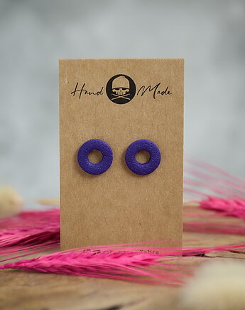 Kolczyki Donuts - fioletowe, LaCzapaKabra.biju