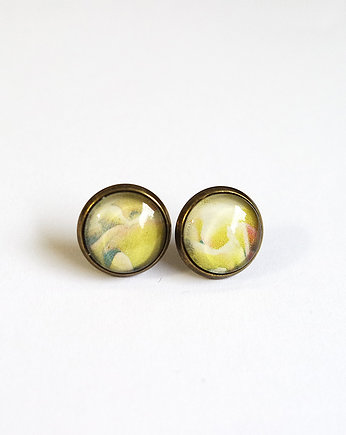 Kolczyki - Żółte - małe, yenoo