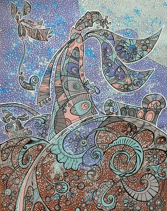Anioł Bożego Narodzenia. Giclee, 4mara Marina Czajkowska
