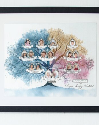 Plakat Drzewo Genealogiczne 30x40, polkastudio