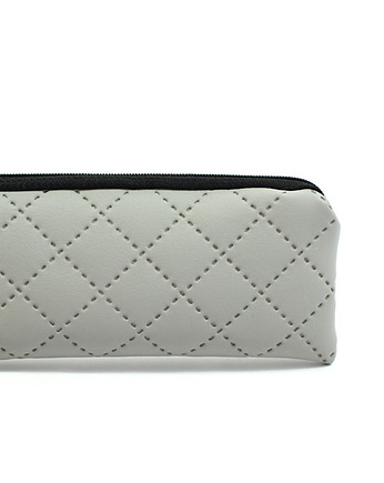Piórnik kosmetyczka Jasny Grey etui do torebki do szkoły w podróż, RękaProduction