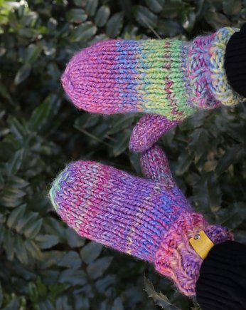 MAXCOLOR kolorowe rękawiczki "cukierek", sploteka