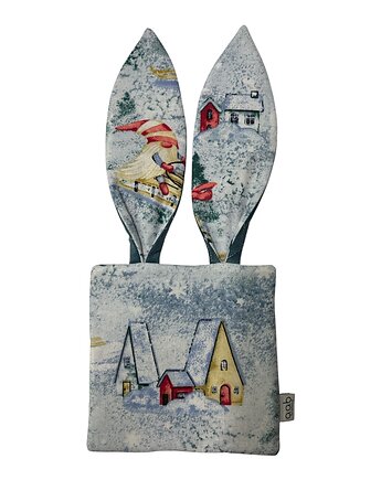 Szmatka sensoryczna z uszkami Domek, aab creative