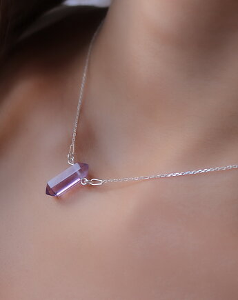 Naszyjnik z kamieniem ametystem - srebro 925, Coccola JEWELLERY