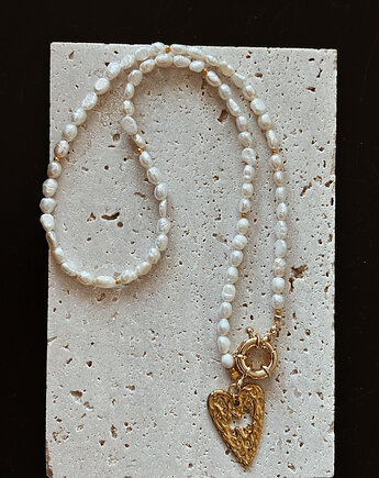 Naszyjnik z pereł naturalnych Serce, Chmolowska Jewellery