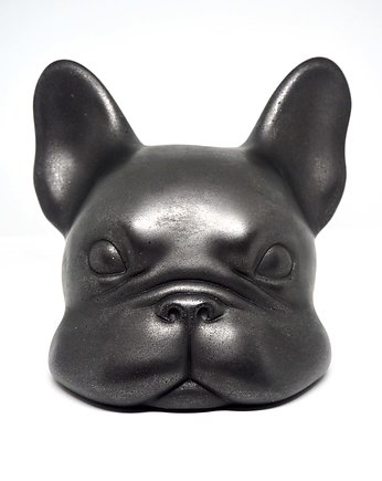 Rzeźba buldog francuski - kolor grafitowy, KUFAdesign