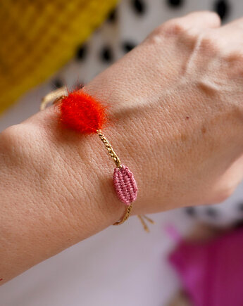 Unikatowa bransoletka tkana - dwa moduły, Słońcem Tkane