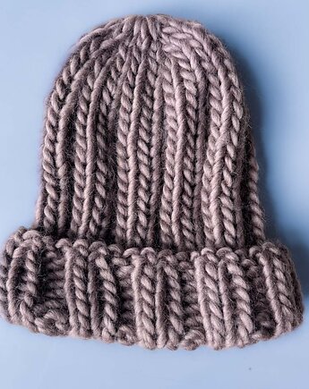 100% merino Czapka Beanie, PANAPUFA
