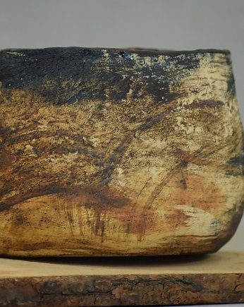 DREWNIAK_osłonka ceramiczna na kwiaty, LEP NA GLINĘ