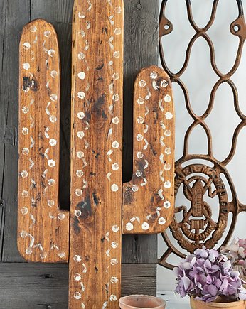 Drewniany Boho Kaktus, ReLoved by Maja Komasa