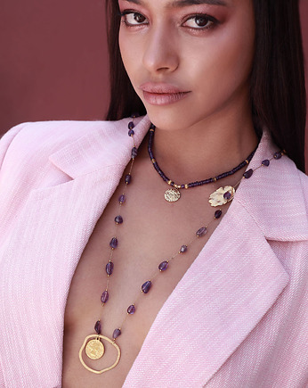 Ametysty vol. 13 choker /19.05.25/ - Szlachetna kolekcja, KiKa pracownia